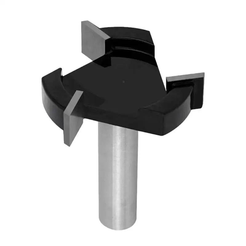 

Spoilboard Surfacing Router Bit 12.7mm Shank Wood Milling Cutter Planer Woodworking Tool Clear Bottom Slotting Cutter 4 Edge T T