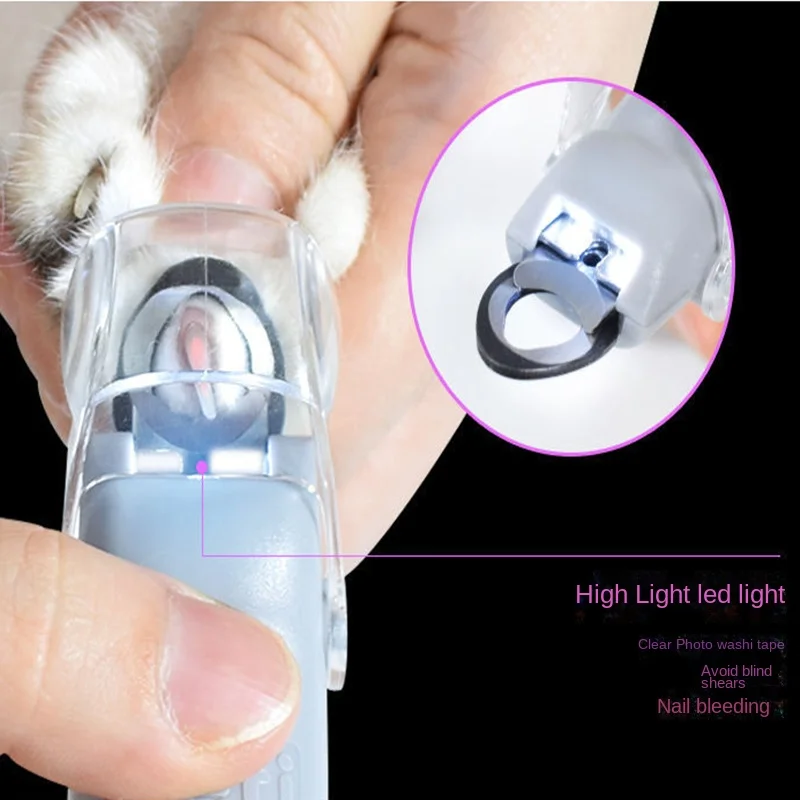 

Professional Pet Nail Clipper Scissors Pet Dog Cat Nail Toe Claw Clippers Scissor LED Light Nail Trimmer for Animals Pet Supplie