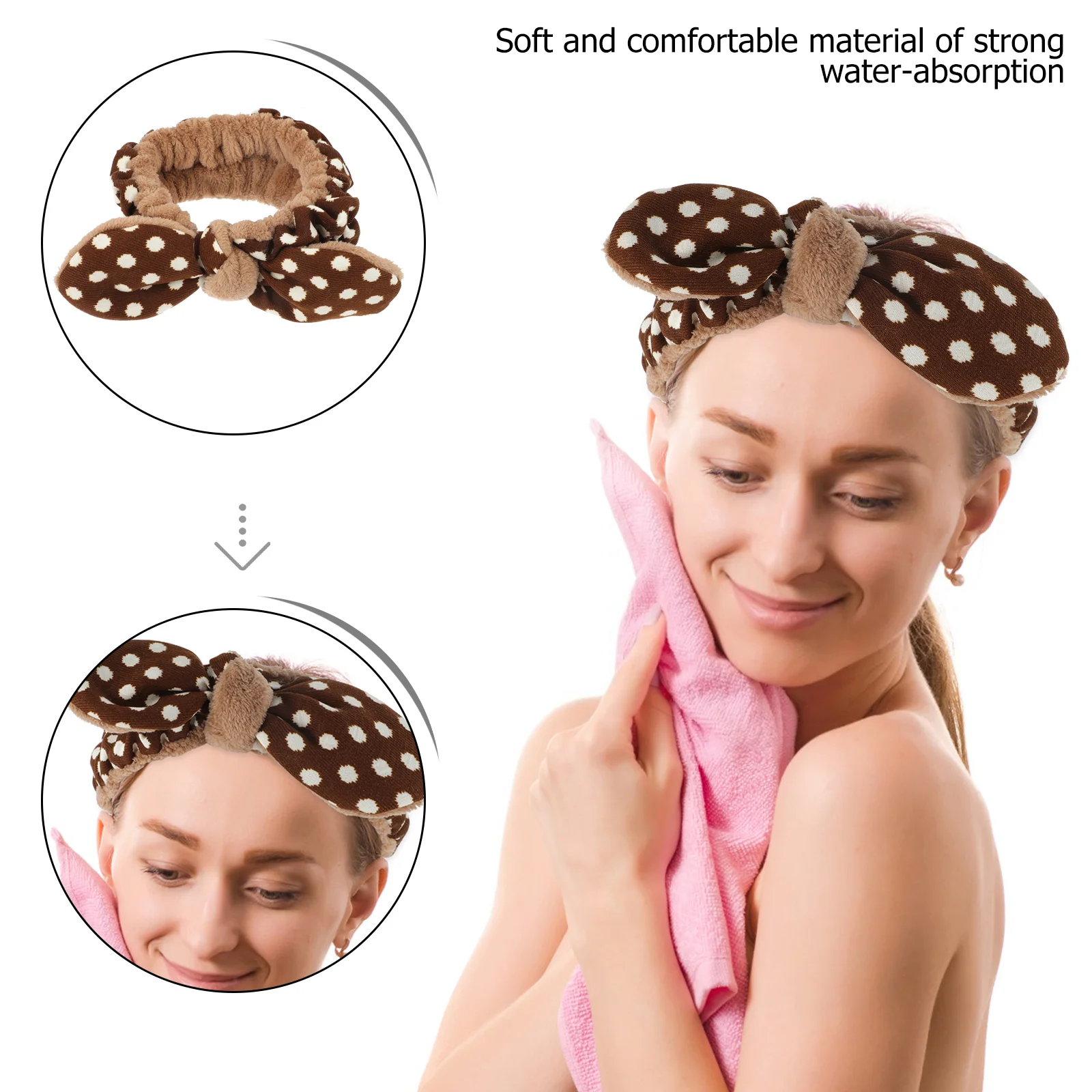 2 шт. резинка для мытья лица повседневная повязка на голову девочек эластичная