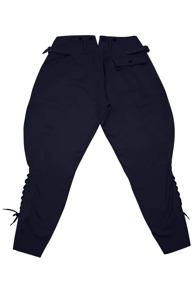 

GUDH-001 WWII German Kriegsmarine Navy blue Gabardine Breeches