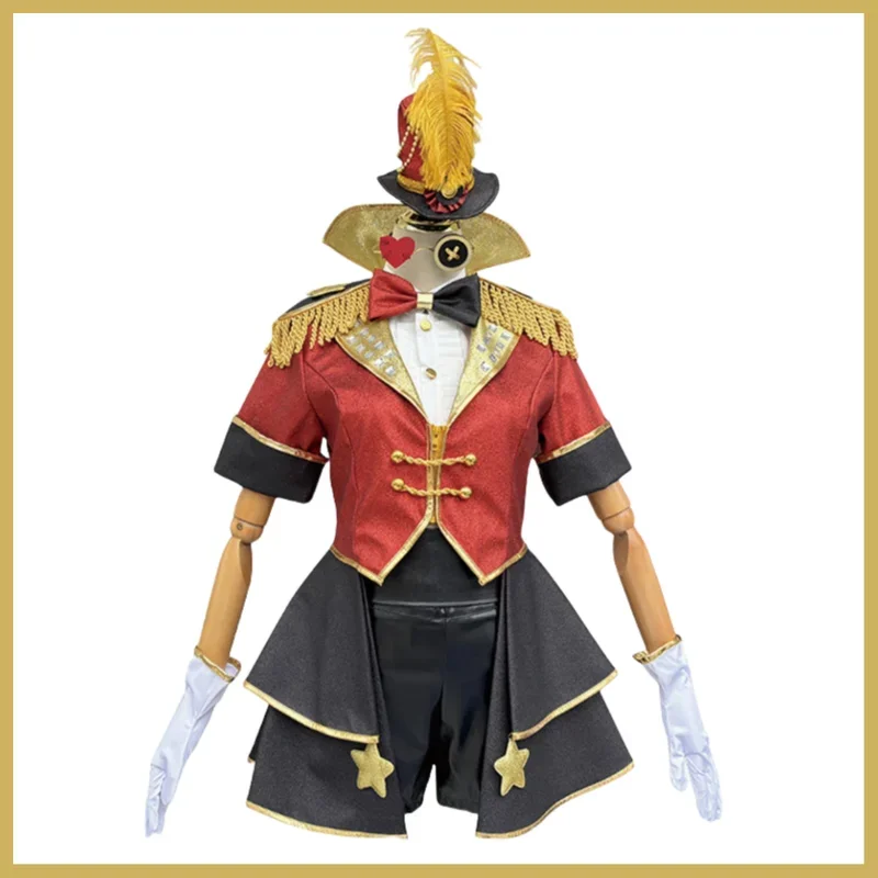 FC6Game Identity V Margaretha Zelle Tamer Косплей Костюм Женский Парик Танцовщицы Красное Пальто