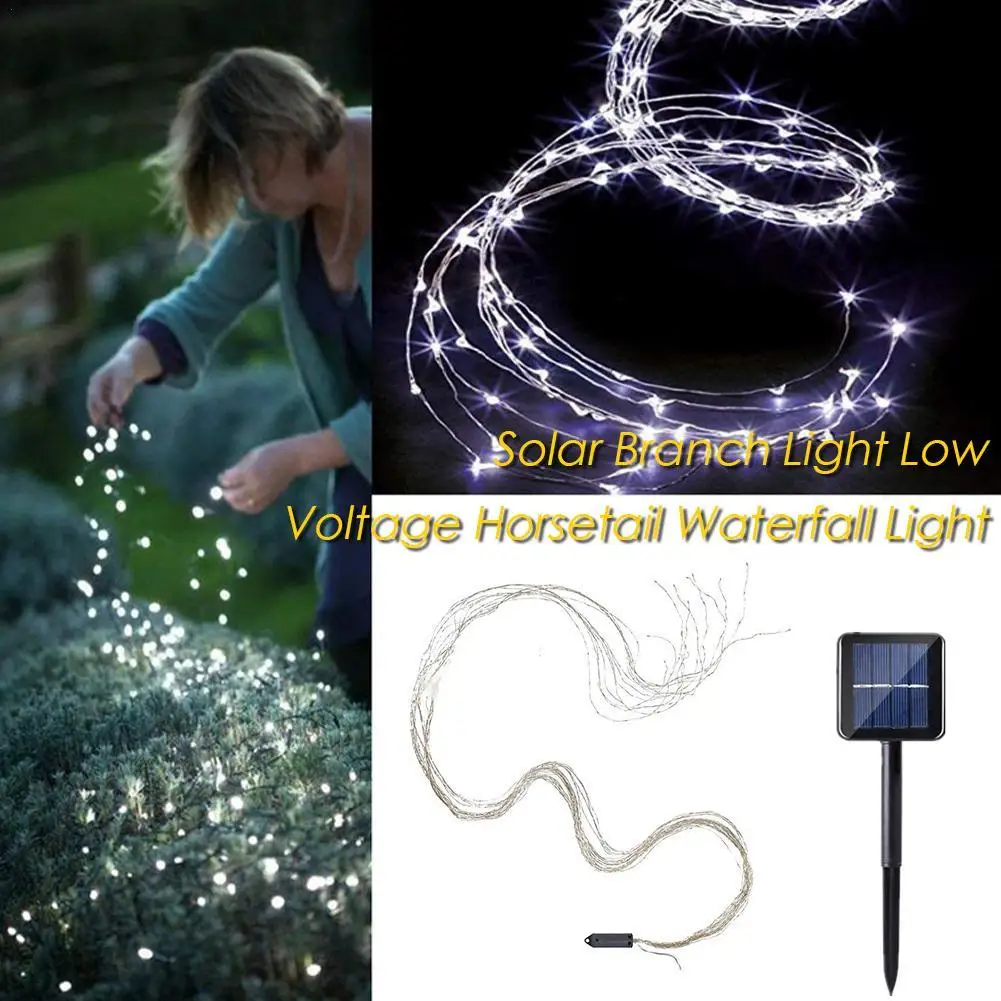

Solar String Lights Outdoor 10 Strands 200 LEDs Waterproof Twinkle Starry Light Waterfall Vine Branch Light For Garden Christmas
