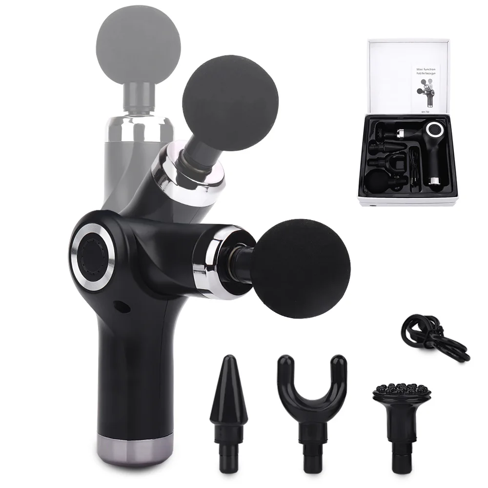 

Высокочастотный массажный пистолет для расслабления мышц и облегчения боли в теле, Электрический мини-пистолет для фасции, массажер для гл...