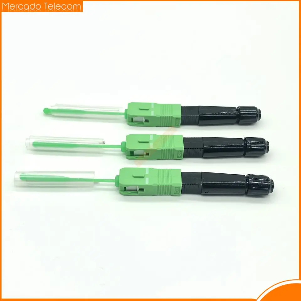 Free Shipping Hot Melt Type 10pcs SC/APC Fast Fiber Optic Connector Optical fiber Fusion FTTH Fast adaptor