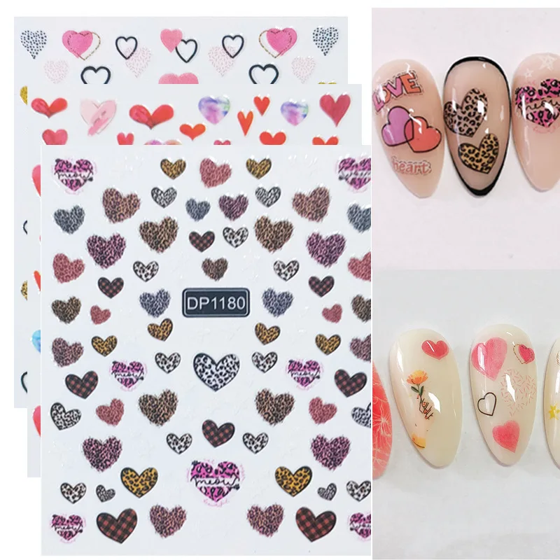 

Love Nails Art Manicure Decorations Design Nail Sticker For Nail Accesoires Nails Tips Beauty