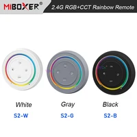 miboxer round rgbcct 2 4g rainbow remote led controller whiteblackgray dimmer milight rgbcct led light bulb lamp switch