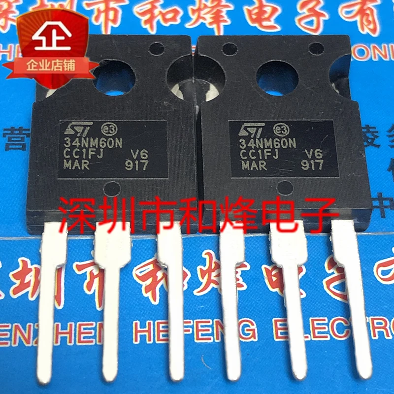 

5 шт.-10 шт. 34NM60N STW34NM60N TO-247 600V 29A Новый и оригинальный на складе