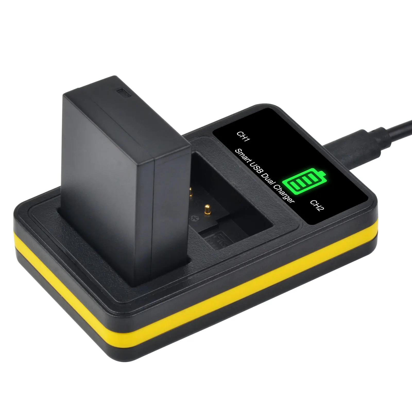 Фото Аккумулятор DMW-BLC12 BLC12E + двойной зарядный прибор со светодиодной подсветкой USB, порт типа C для Panasonic Lumix FZ1000 FZ200 FZ300 DMC-G5 G6 G7 GH2 GX8 G85 FZ2500 №3