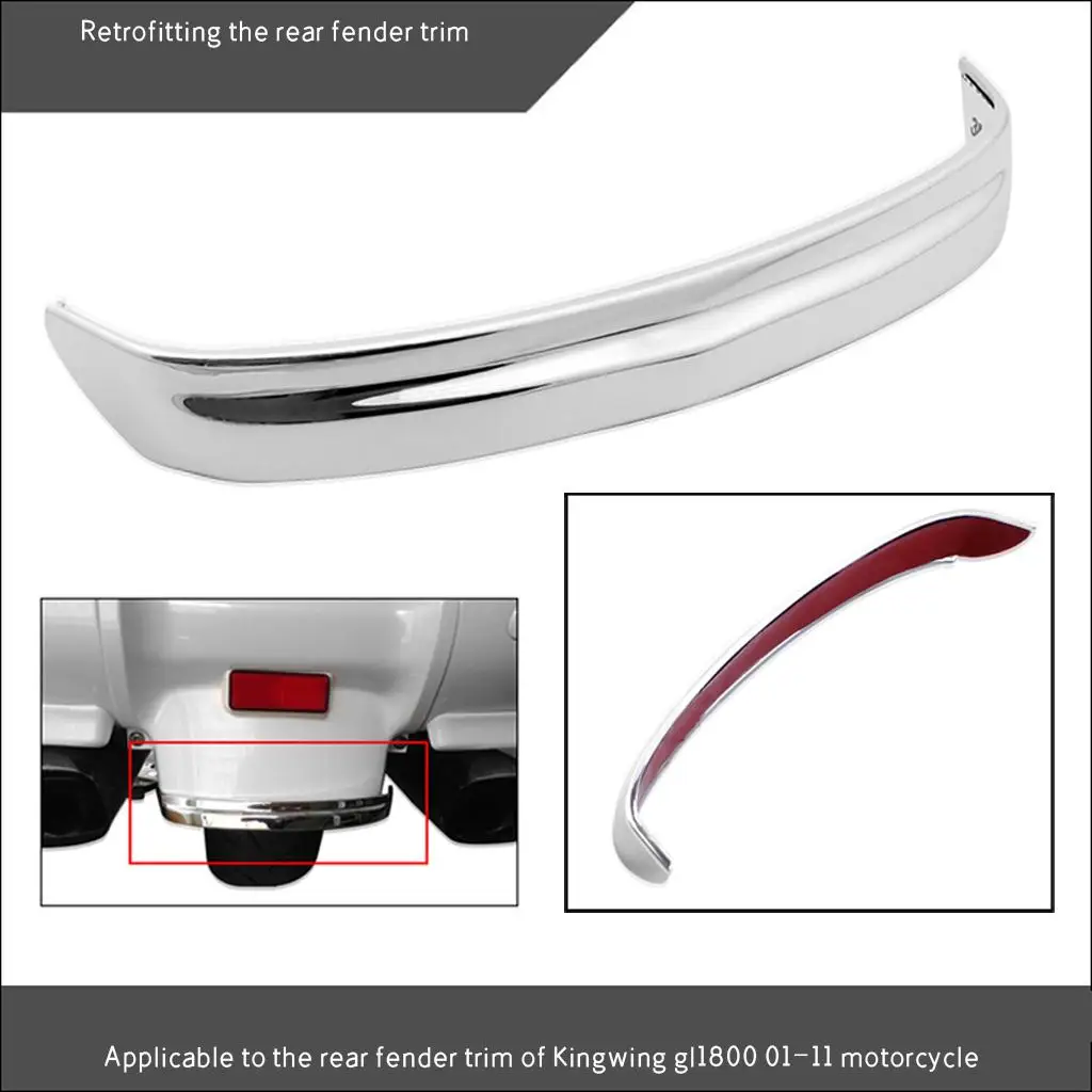 

Practical Silver Motorbike Rear Mudguard Fit For Honda Jinyi GL1800