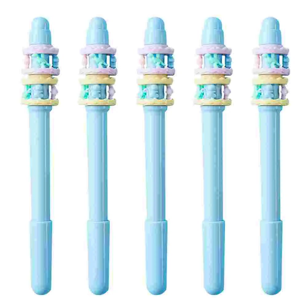 

5pcs Children Decompress Pens Creative Rotating Pens School Stationery (Random Style)