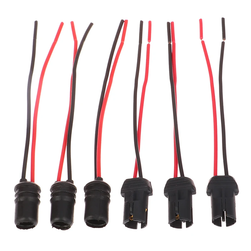 Фото 10 шт. DC12V T10 W5W 194 168 розетка держатель габаритного светильника разъем жгута проводов лампы запасные части автомобиля №4