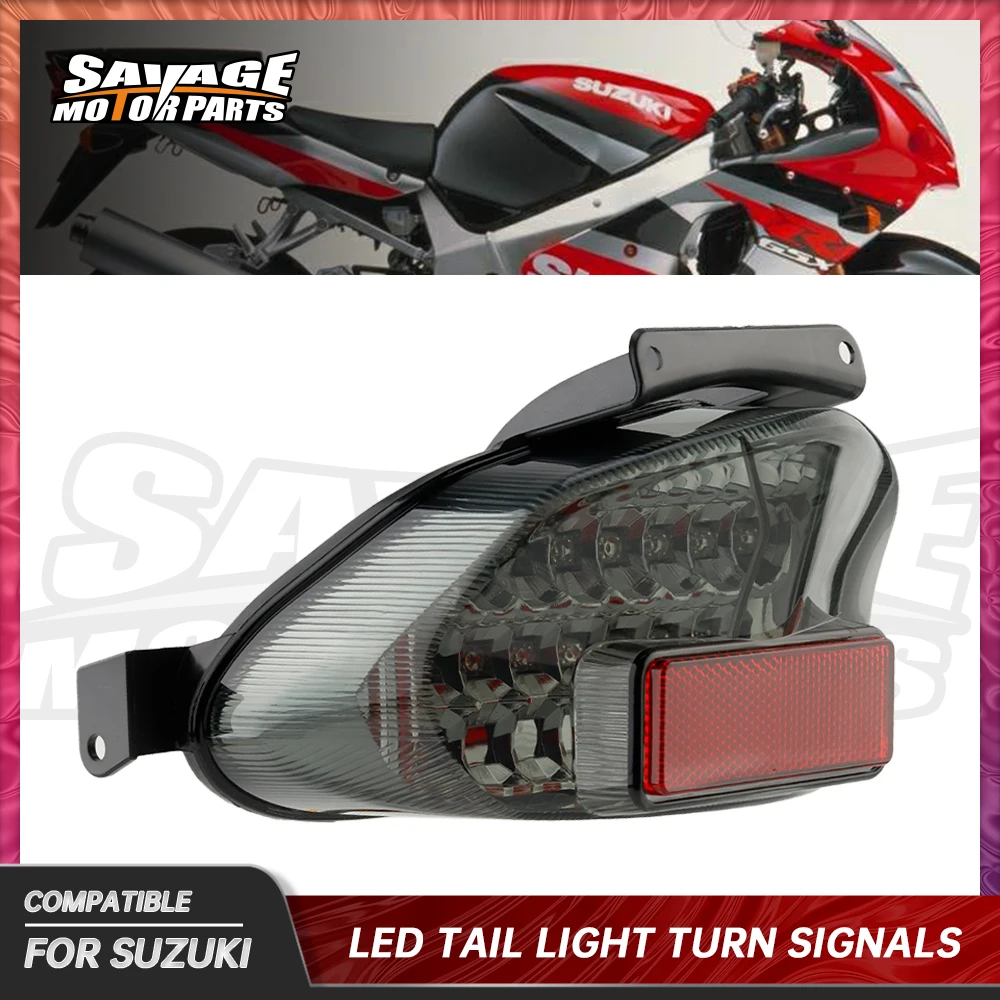

LED Tail Light Turn Signals For SUZUKI GSX-R 1000 600 750 2001-2003 02 Motorcycle Brake Blinker Taillight Integrated Parts GSXR