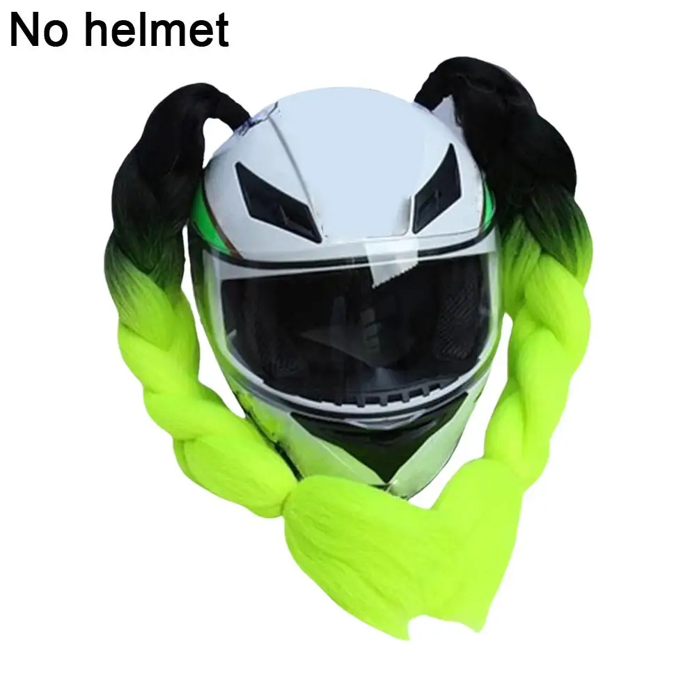 Мотоциклетный шлем с косами без шлема твист двойной конский хвост для мотокросса