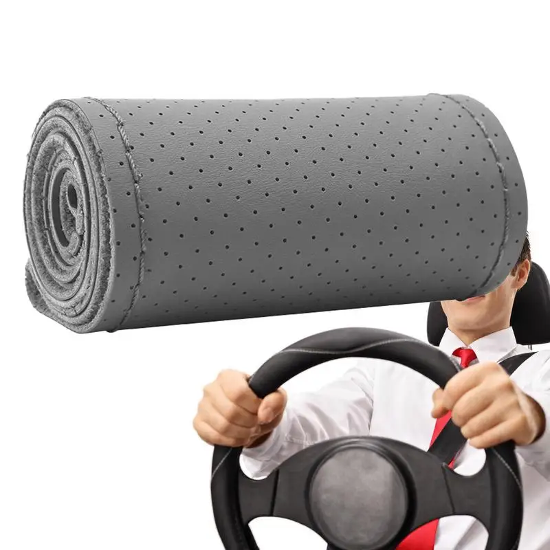 

Car Wheel Cover Handsewn Wheel Protective Cover For Car Comfortable Microfiber Thin Steering Wheel Cover For Women Men Adult