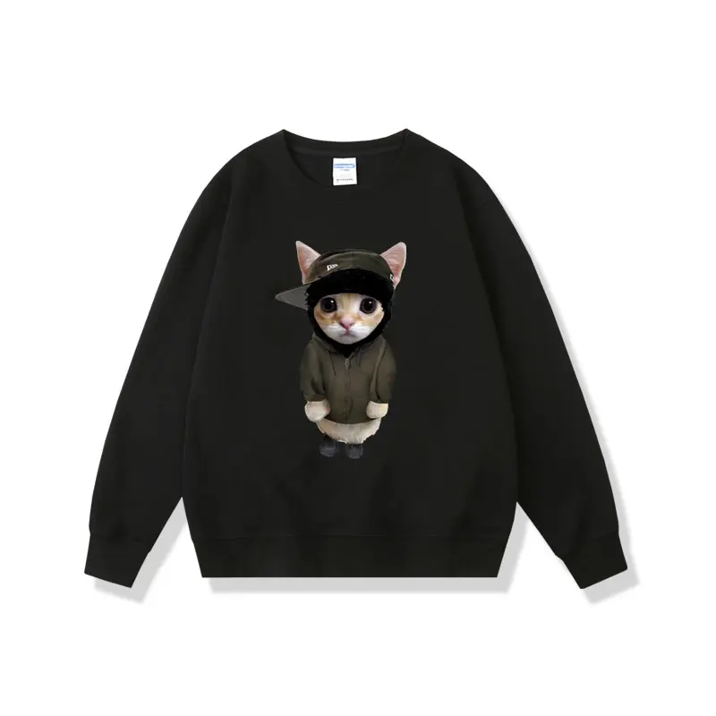 

Rapper Yeat Kitty Graphic Sweatshirt Men Women Novelty Loose Pullover Men's High Quality Sportswear Unisex Hip Hop Sweatshirts