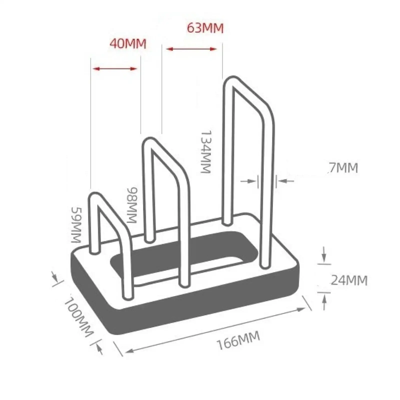 Стеллаж для хранения разделочной доски кухонная организация кастрюля крышки