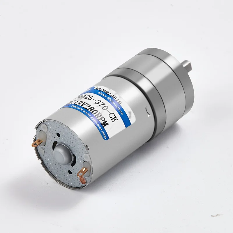 

JGA25-370 Miniature Geared Motor DC Motor 6V 12V 24V Electric gear Motor High Torque 12/16/26/30/35/60/77/130/170/280/1360 rpm