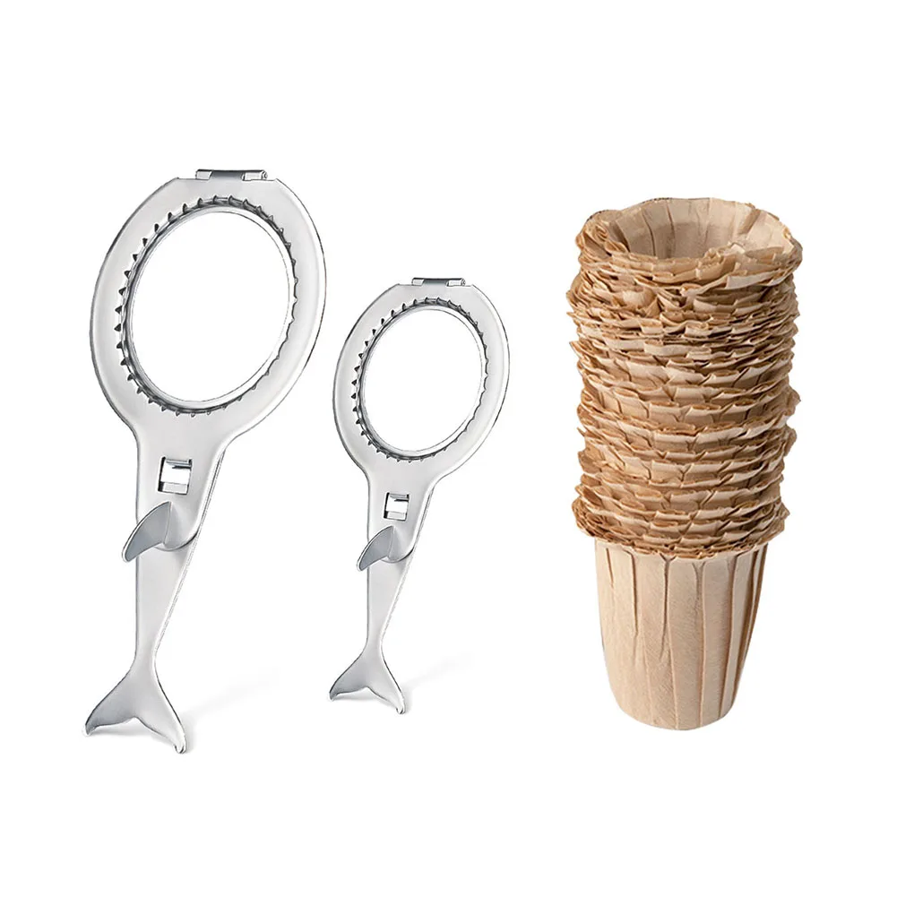 

Portable Coffee Filter Paper Holder Stainless Steel Coffee Tea Holder Funnel Baskets Infuser Household Kitchen Gadgets