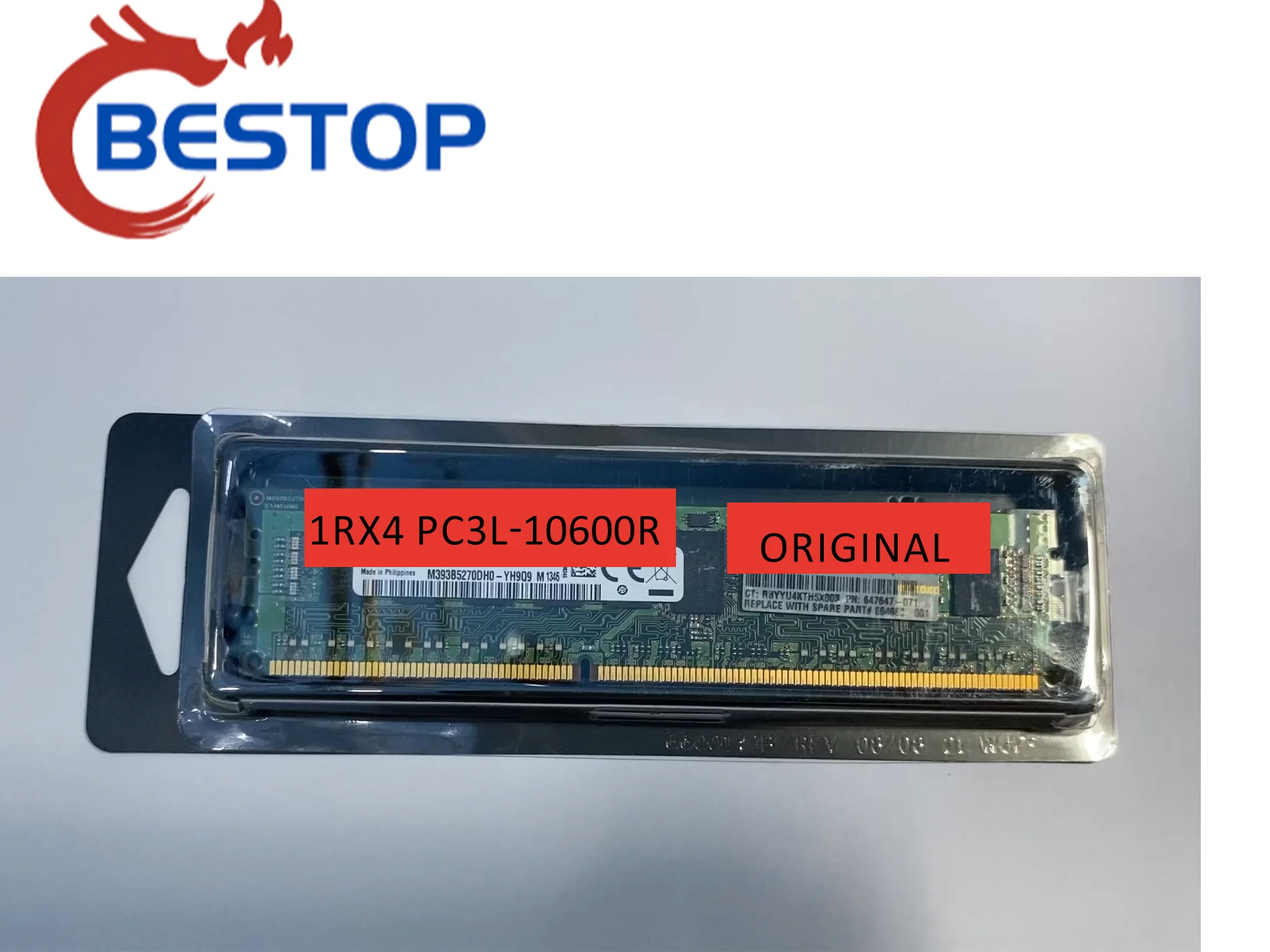 605312-071 647893-B21 Серверная память 4GB 1RX4 PC3L-10600R