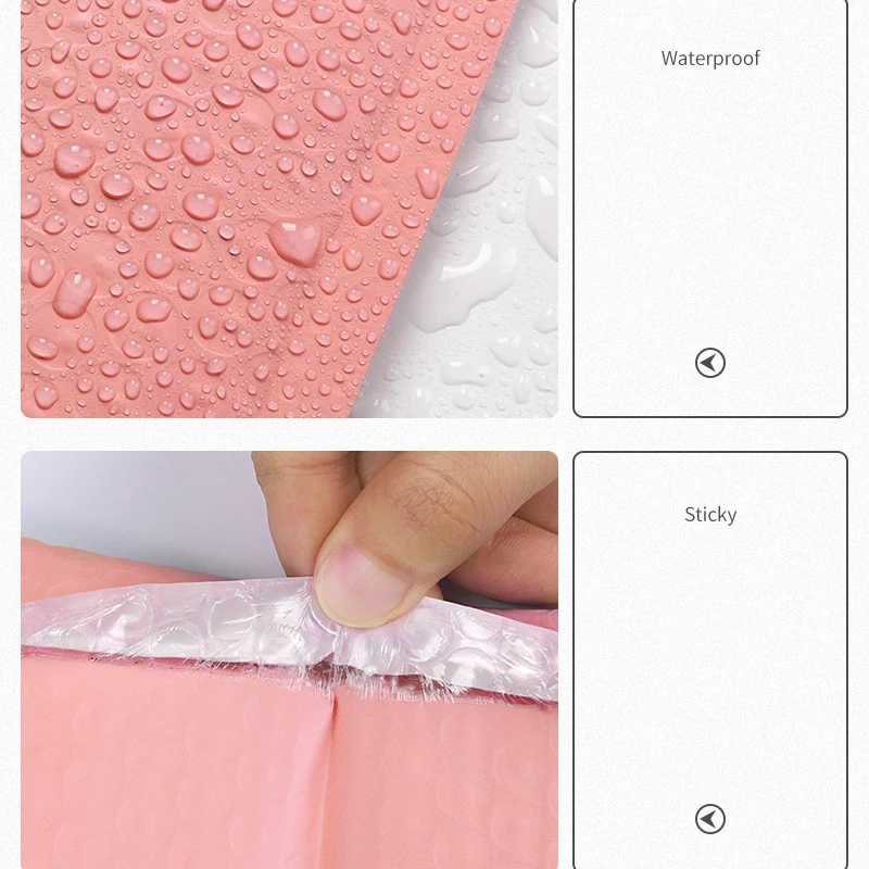 Рисунок 5 - 4 размера розовые пузырчатые пакеты