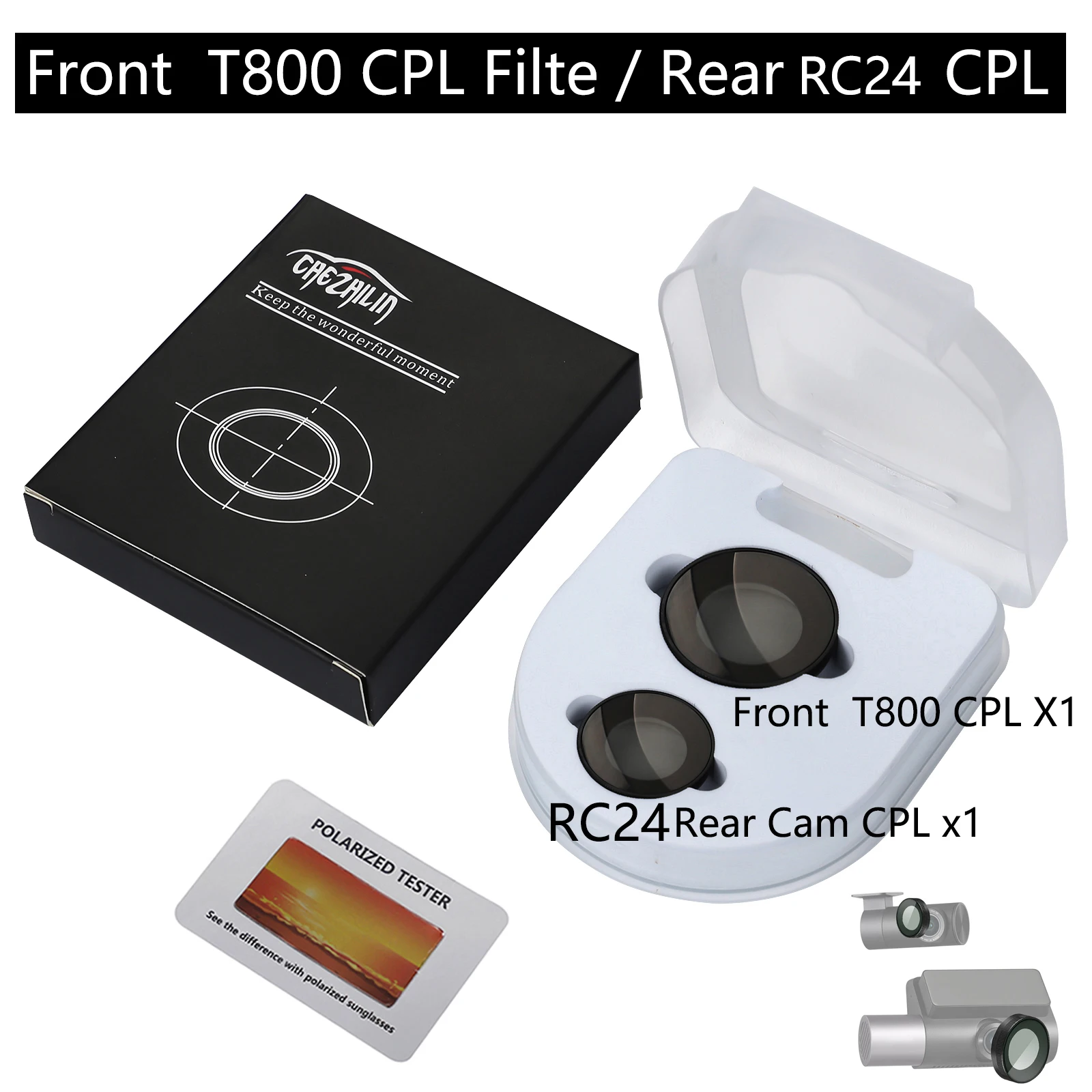 

Фильтр CPL для 70mai Dash Cam 4K T800 Reduce Glare Reflect для 70mai Rear Cam RC24 CPL Filter для 70mai Rear Cam RC41 CPL Filter