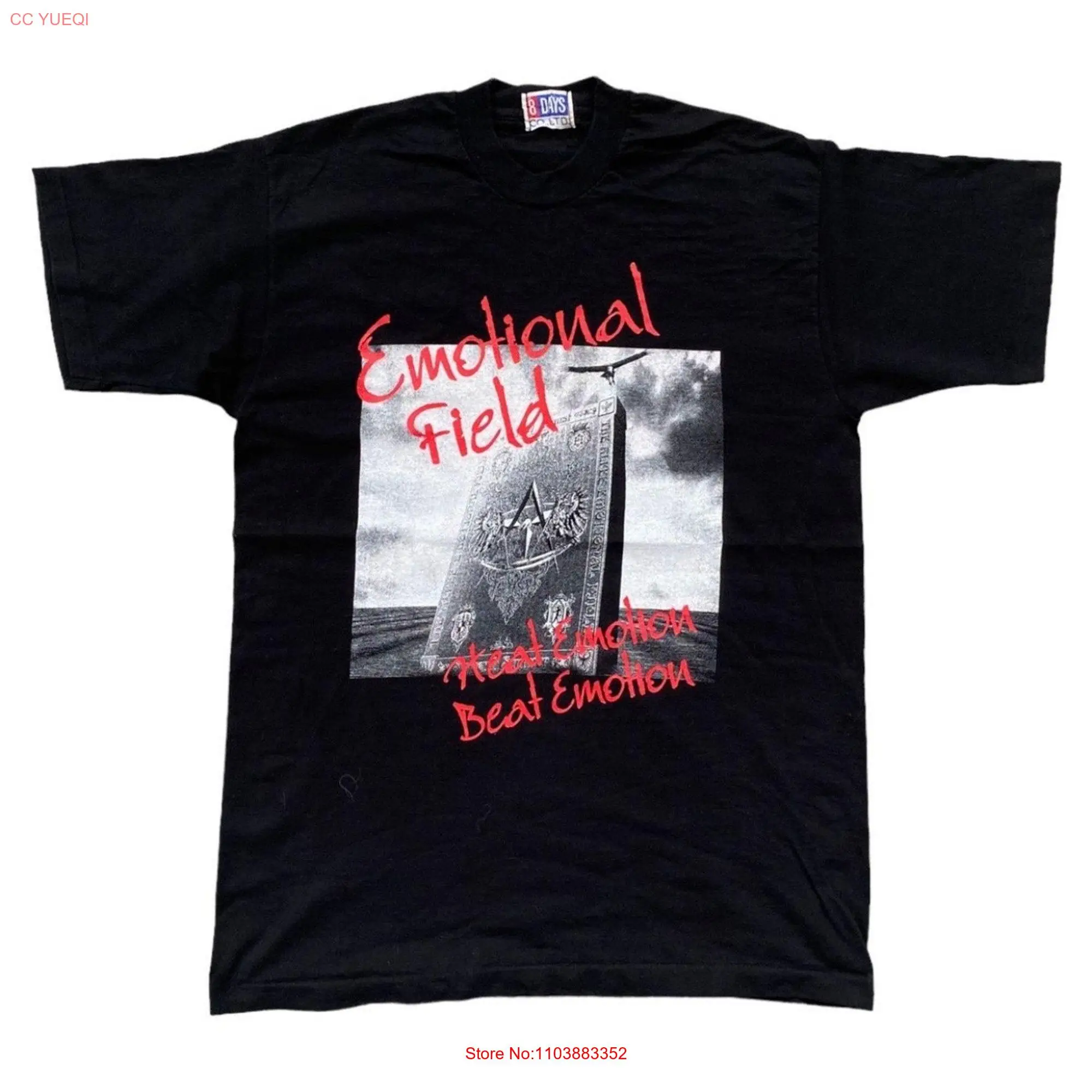 Футболка в винтажном стиле 90-х с японской рок-группой Alfee средняя эмоциональная