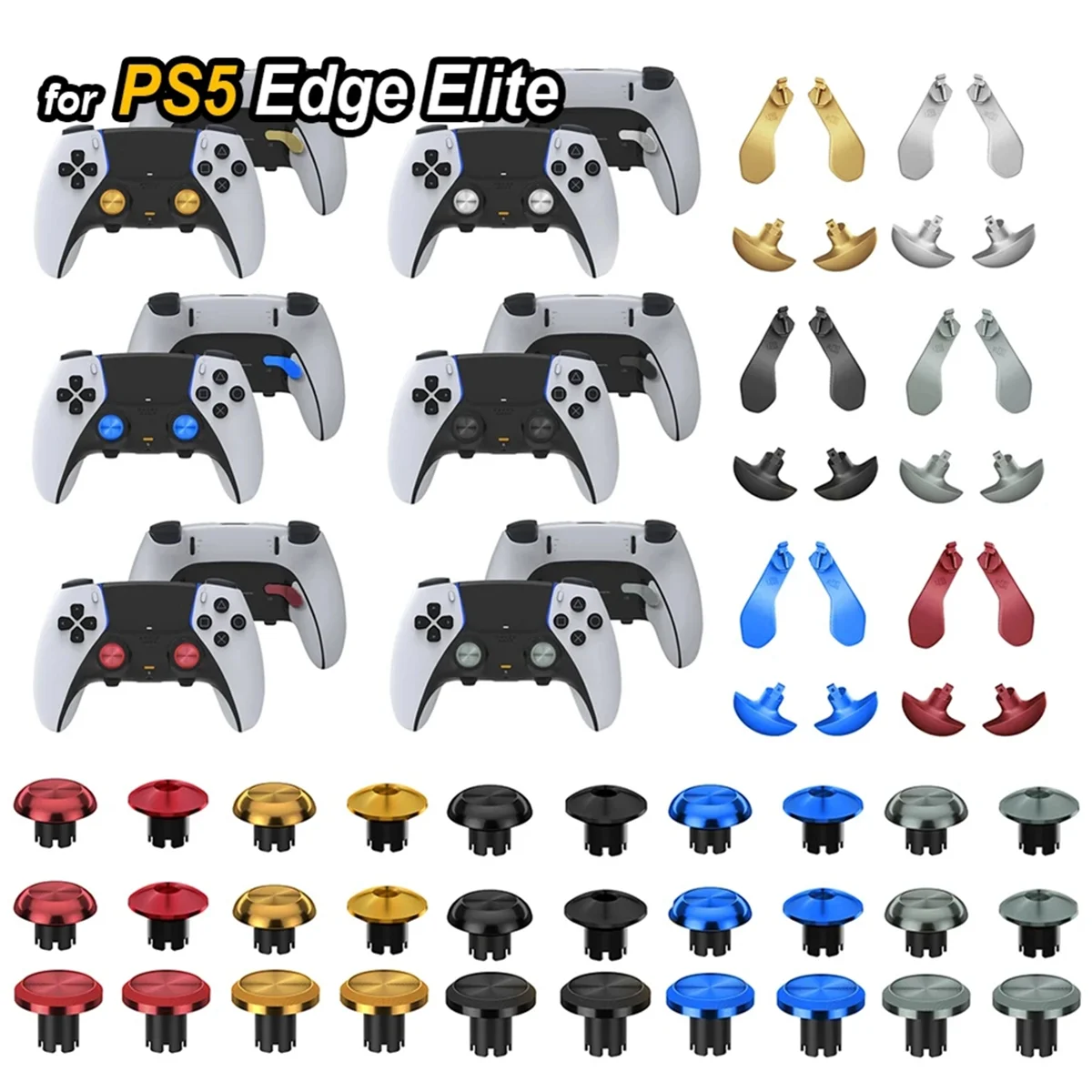 Металлический комплект джойстика для игровой консоли PS5 Edge джойстик задние