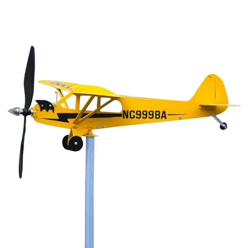 

Airplane Wind Spinner Handmade Airplane Float Plane Weathervane Metal Weather Vane Decoration Airplane Weather Vane For Yard