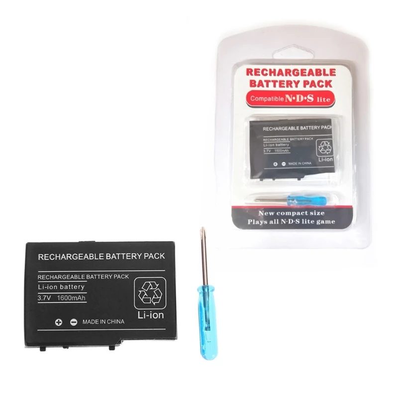 

Battery for Ds Lite for Nds for Ndsl 3.7V Rechargeable Lithium Battery + Screwdr