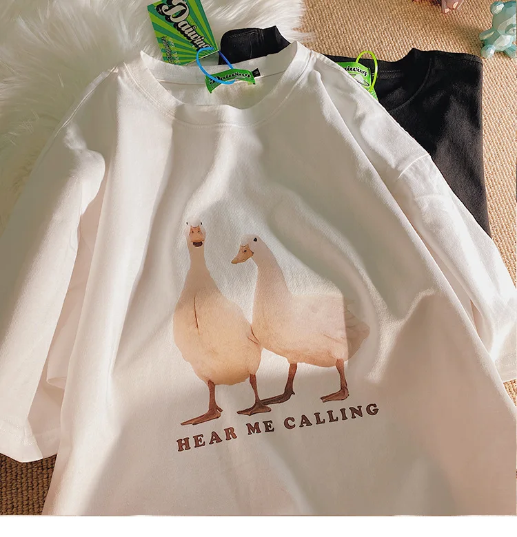 

Женская футболка с коротким рукавом, свободная футболка в американском стиле ретро, Корейская футболка в стиле оверсайз, Новинка лета 2023