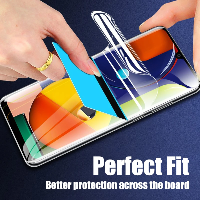 4pcs hydrogel film screen protector for samsung galaxy s10 s20 s9 s8 s21 s22 plus ultra fe note 20 8 9 10 plus screen protector free global shipping