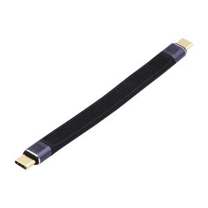 USB 4 Thunderbolt 100W 5A USB C Male to C Male Fast PD Cord 40Gbps 240W 8K Flat Slim FPC Data Cable for Laptop Phone