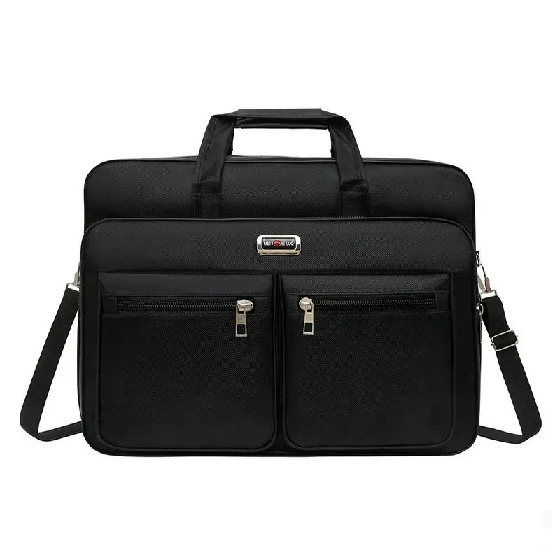 

Simple Tote Men Business Briefcase Handbag For 15.6 inch Laptop Bags Large Capacity Shoulder Bags Travel Notebook Messenger Bag