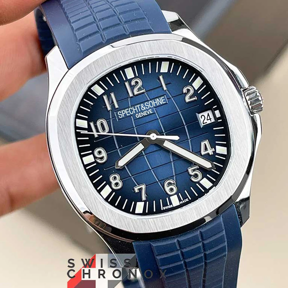 

Top Brand Sports Men Mechanical Automatic Wristwatch Stainless Steel Waterproof Male Watch Rubber New Sapphire Glass Watches Men