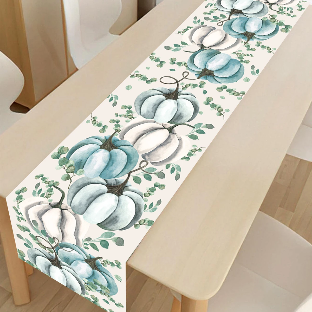 1 шт. синий стол в виде тыквы на День Благодарения флаг счастливая фотография