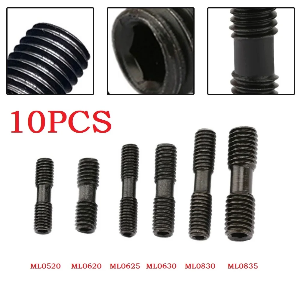 

10pcs Double Head Clamp Screw Hex Socket ML0520 ML0620 ML0625 ML0630 ML0830 ML0835 ML1030 CNC Lathe Turning Tool Holder Part