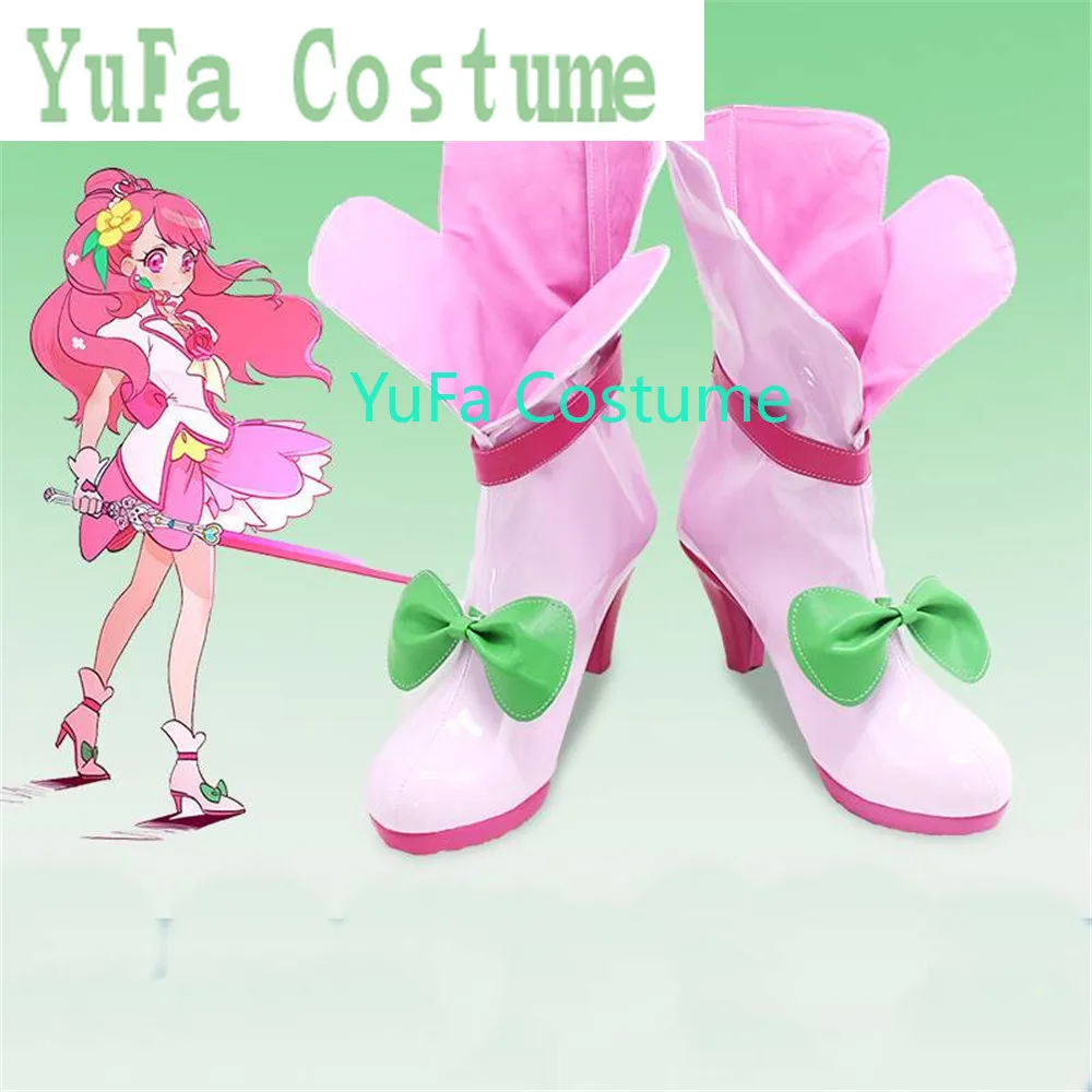 Healin Good Hanadera Nodoka Cure Grace Обувь для косплея Сапоги Игра Аниме Костюм YuFa на Хэллоуин