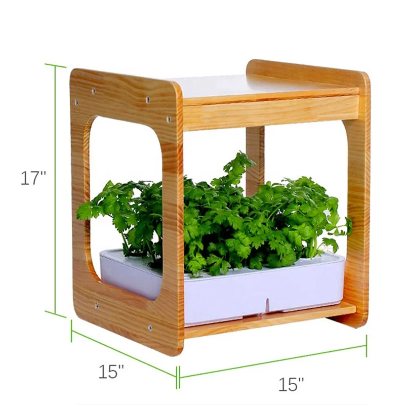 

Smart Vegetables Equipment LED Hydroponics 12 Plant Pots Indoor Growing System