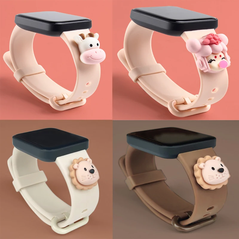

Ремешок силиконовый для Xiaomi Redmi Watch 2, мультяшный браслет для смарт-часов XiaoMi RedMi Watch Lite, аксессуары для наручных часов