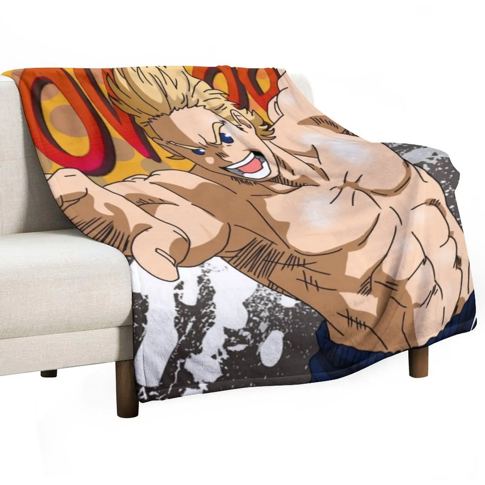 Mirio Togata - POWERRR! Винтажное одеяло для пикника на диван тонкие мягкие искусственные