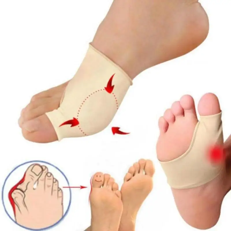 

1Pair Toe Separator Hallux Valgus Bunion Corrector Thumb Correction Feet Straightener Adjuster Bone Orthotics Sock Pedicure J9W2
