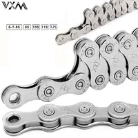 6 7 8  9 10 11 12 Speed Silver Mountain Road Bike MTB Chains Part Carbon Steel Bicycle Chain 1/2 x 2/32 inch 116 Links Cycling
