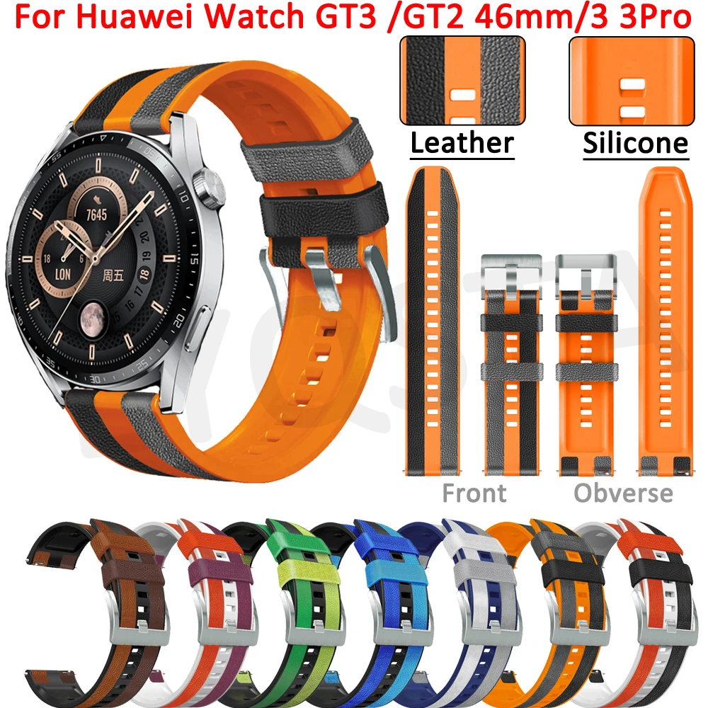 

Ремешок силиконовый для наручных часов Huawei Watch GT3 GT2 Gt2 GT 2 3 pro Runner, сменный Браслет для смарт-часов Honor Magic 2 46 мм, 22 мм