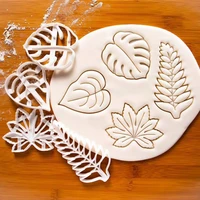 cookie cutters mold cute cartoon plants shaped maguey ivy monstera biscuit mold for baking fondant cutter cookie free shipping