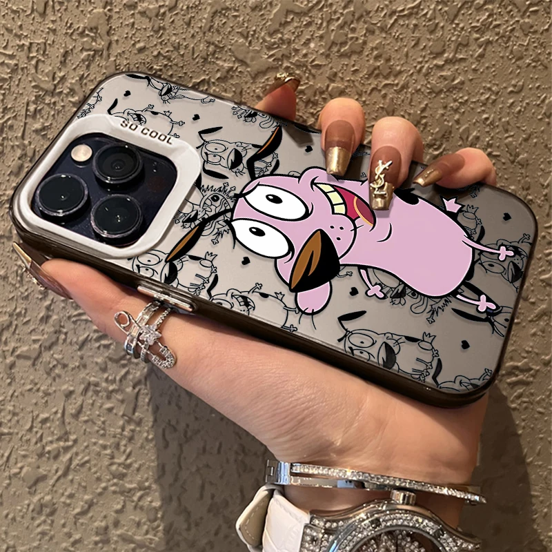 Фото Матовый чехол для Xiaomi 14 13 14T 13T 12T Pro 11 Lite 5G NE POCO X7 X6 X5 X3 NFC F3 F4 GT F5 F6 M5S M6 Pro Courages Cowardly Dog №4
