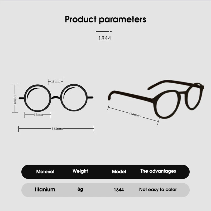 Lind ультра легкие очки из чистого титана для близорукости по рецепту брендовые с