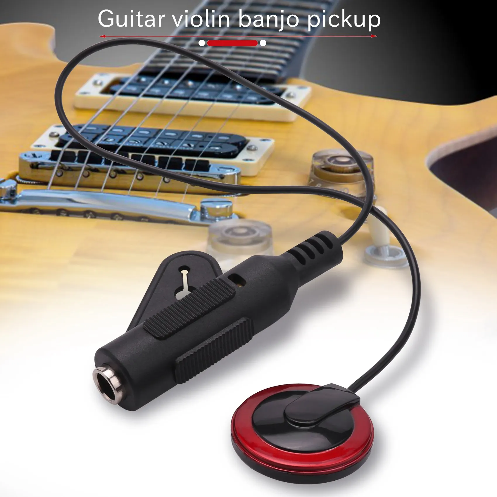 2 шт. пьезоконтактный микрофонный звукосниматель для гитары скрипки банджо