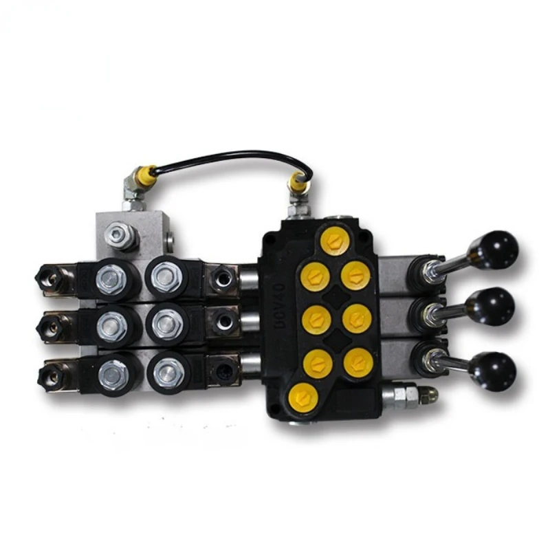

11 GPM, 3 Spool, 3625 Max PSI, 12V DC Hydraulic Monoblock Solenoid Directional Control Valve