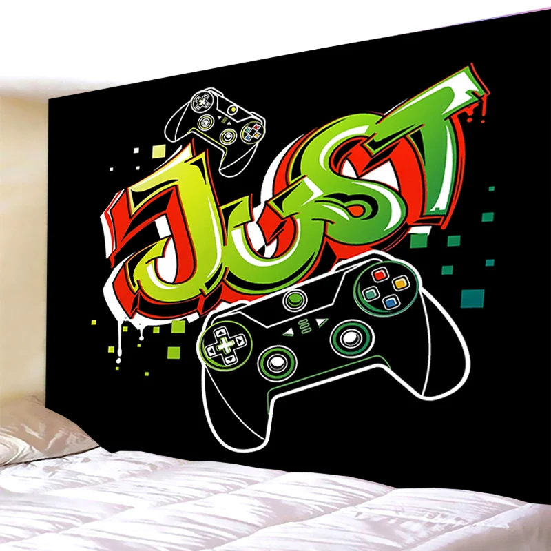 

Gamer Room Wall Tapestry Controller Game Handle House Boys Bedroom Video Game Theme College Dorm Bedroom Essentials Decorations