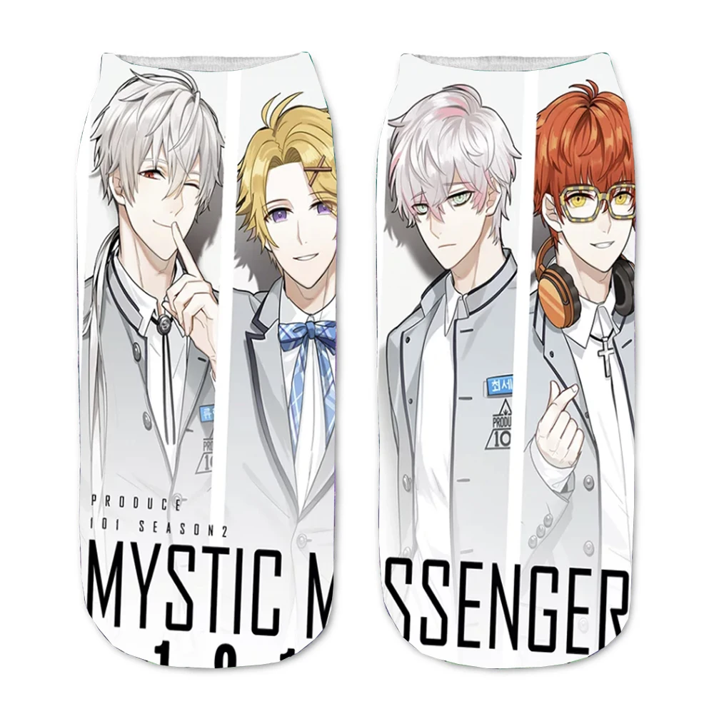 

Cartoon Print Adult Socks Men Women socks Cosplays Teenager Hip Hop Casual Socks For Anime Mystic Messenger Cartoon Cute Socks